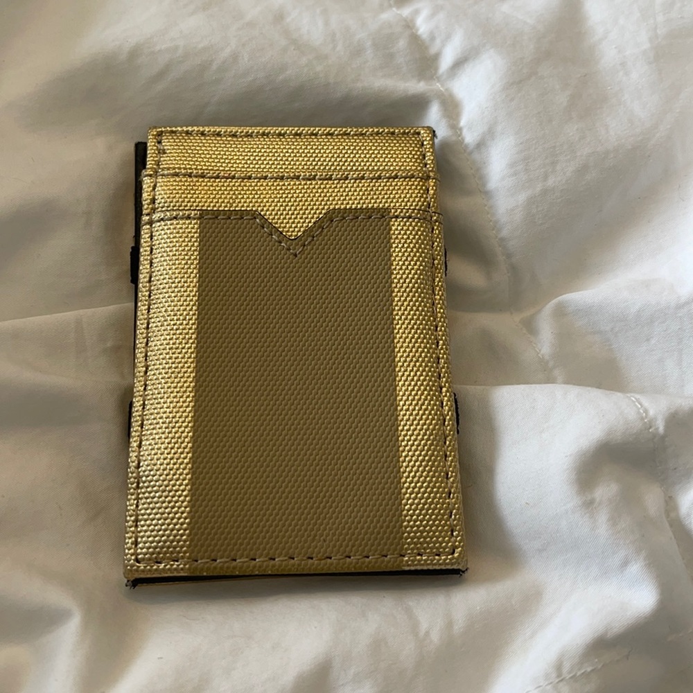 Gold Jcrew card holder